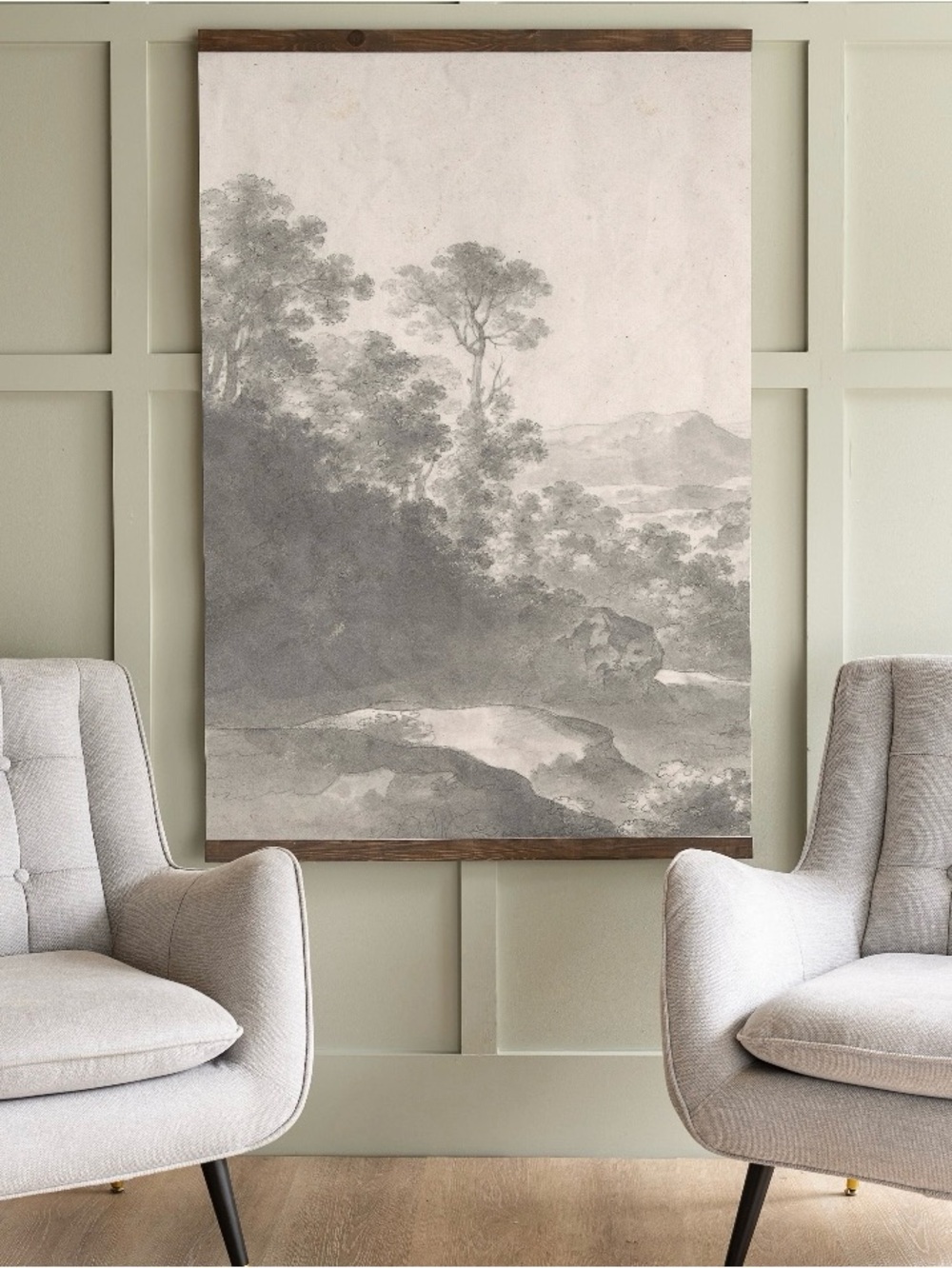 Large Landscape Art Printed on Canvas